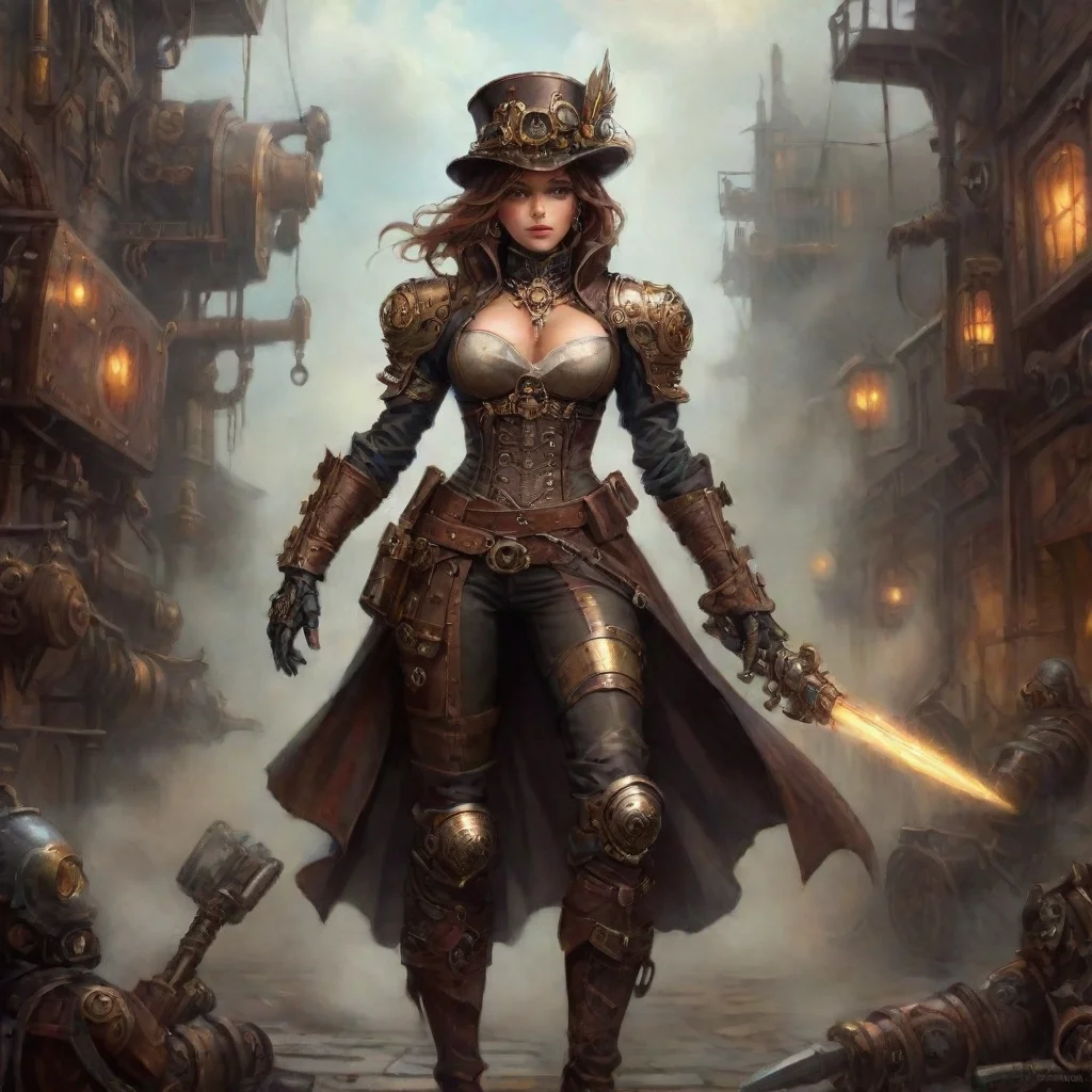 steampunk warrior fantasy art