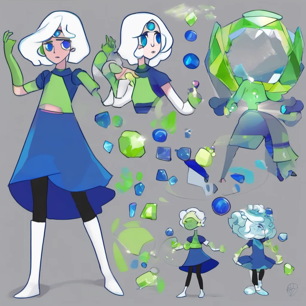 steven universe lapis and peridot fusion confident engaging wow artstation art 3