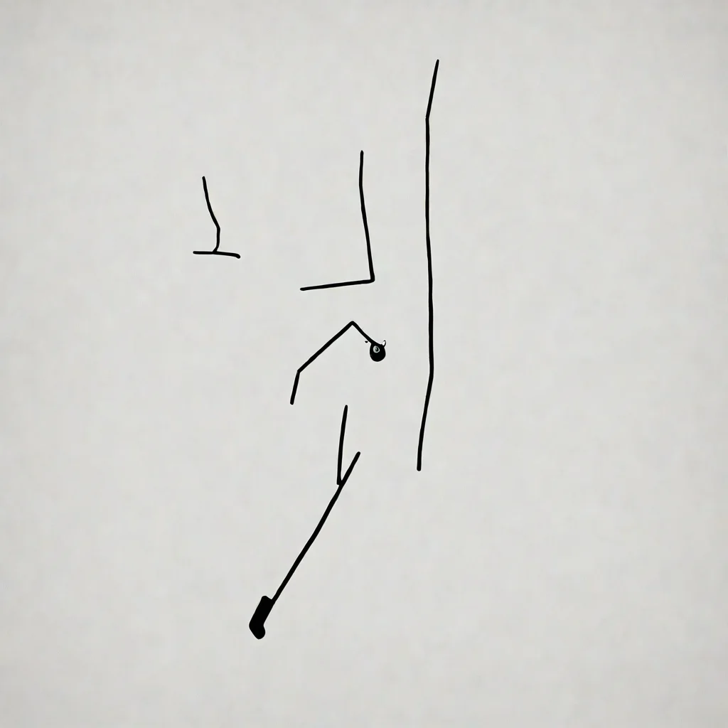 stick man trying to hang himself  confident engaging wow artstation art 3