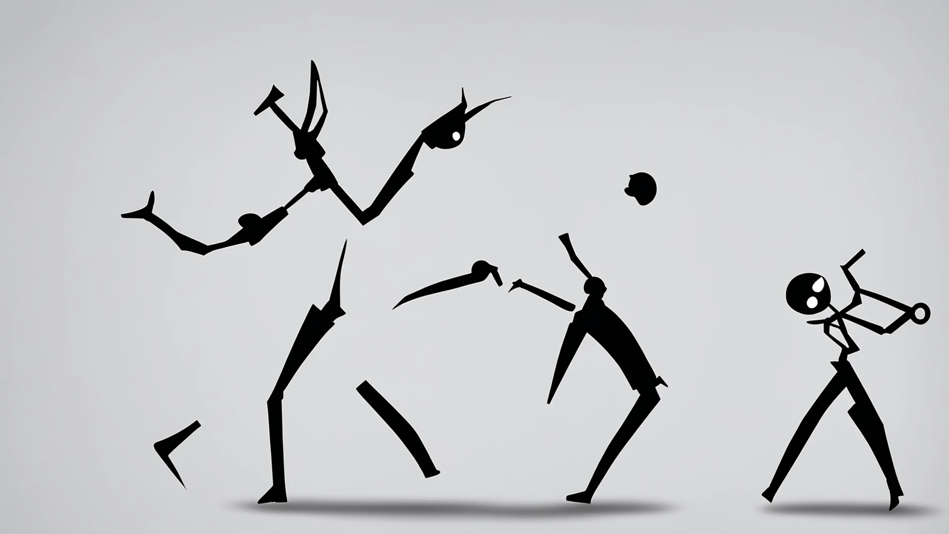 aistickman 1v1 on 3mins fight wide