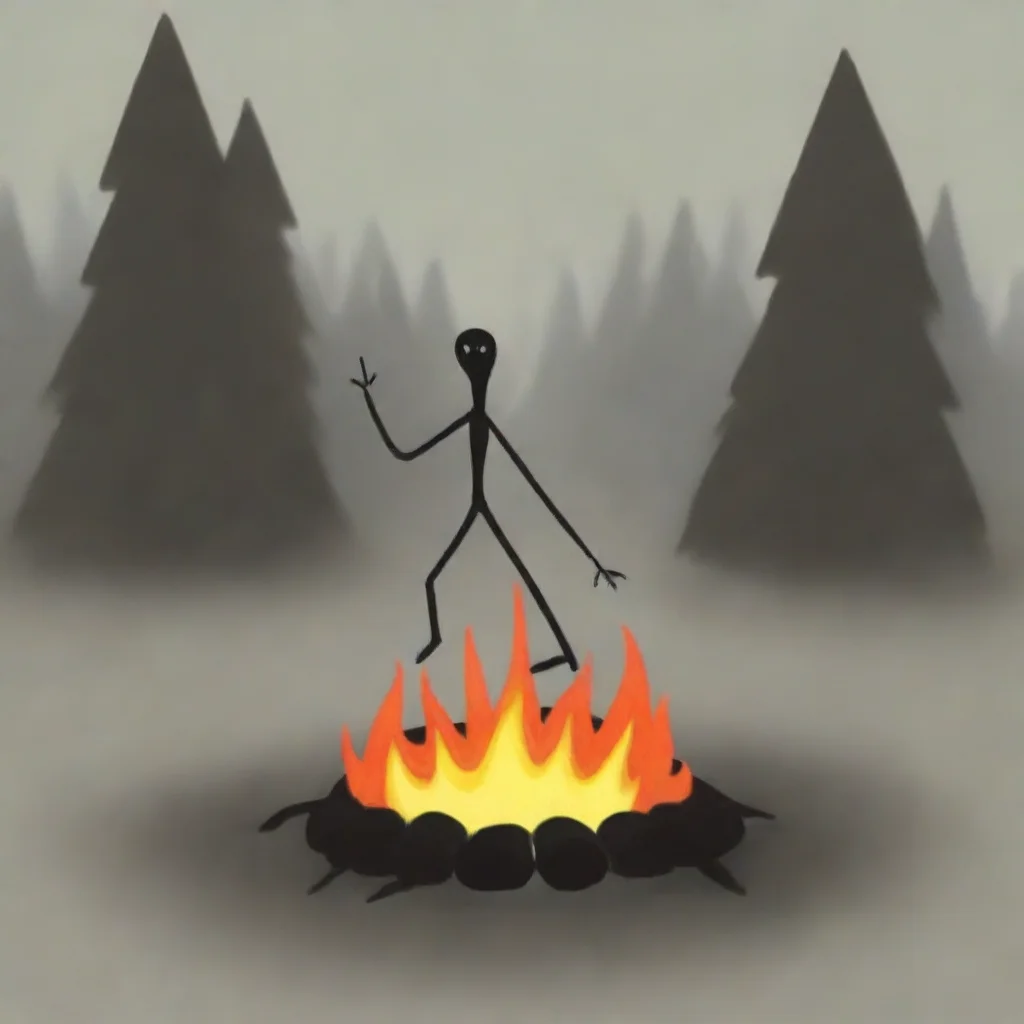 aistickman around a fire
