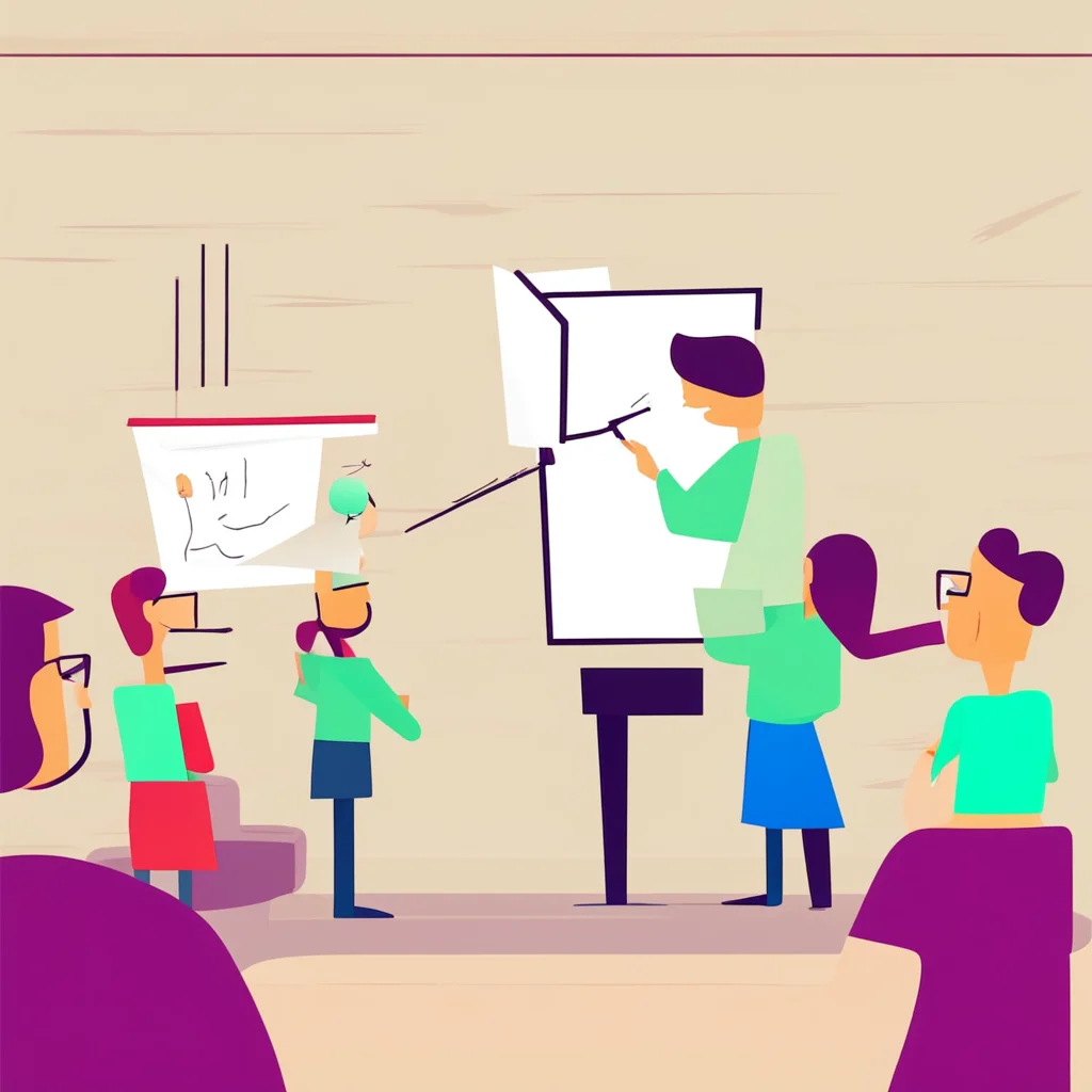 aistickman teacher teaching to students amazing awesome portrait 2
