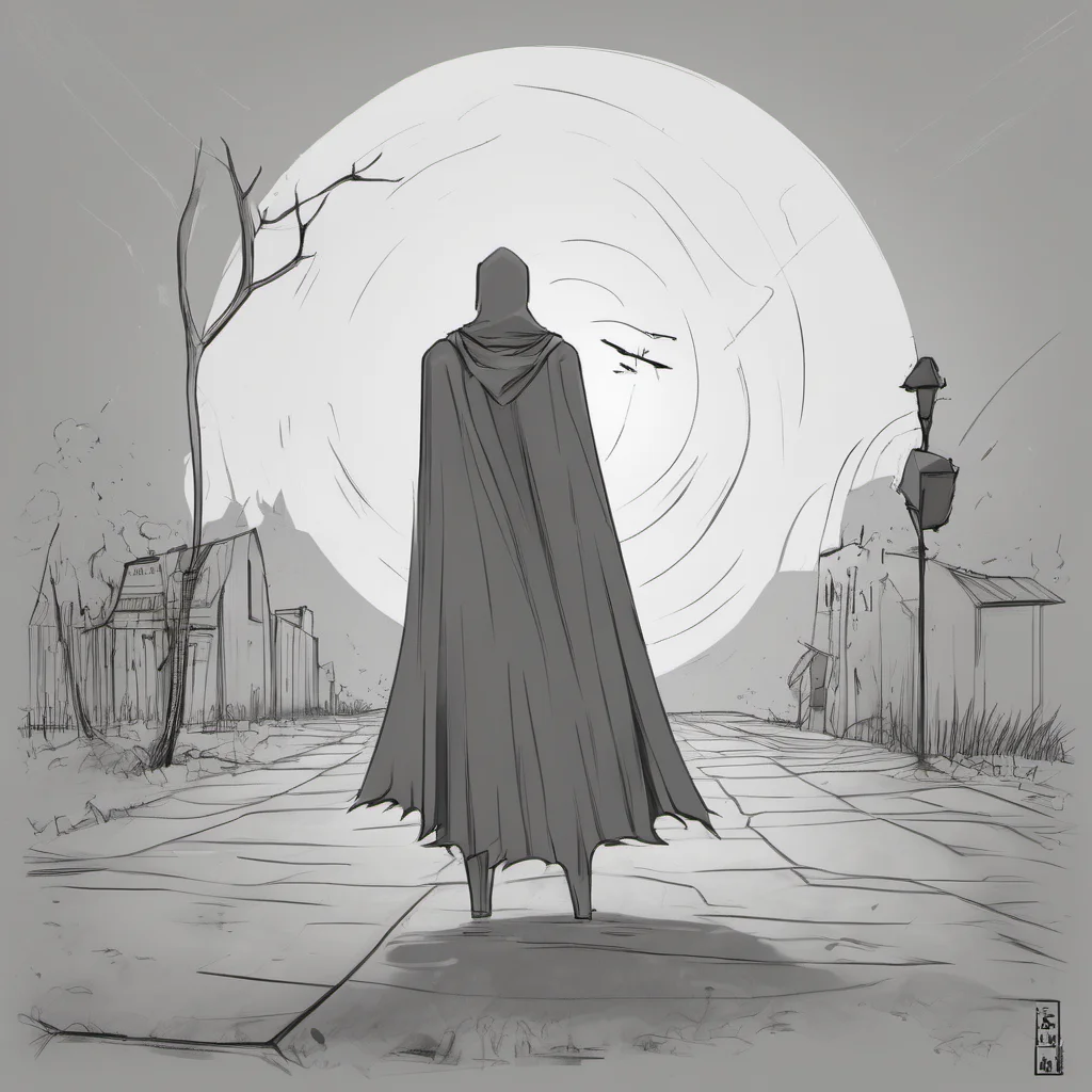 aistickman wirh cape amazing awesome portrait 2