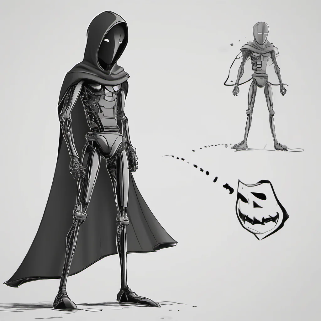 stickman wirh cape confident engaging wow artstation art 3