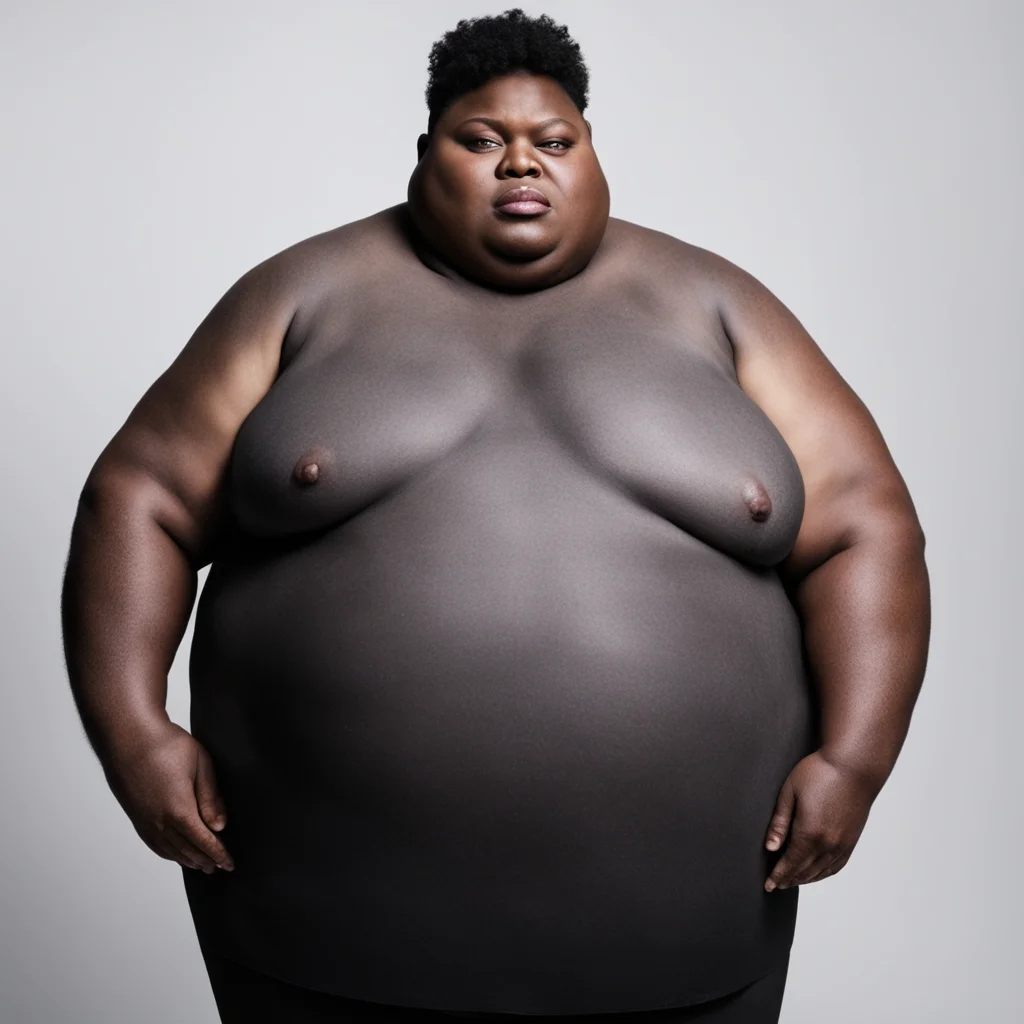 strong and brave morbidly obese black transgender confident engaging wow artstation art 3