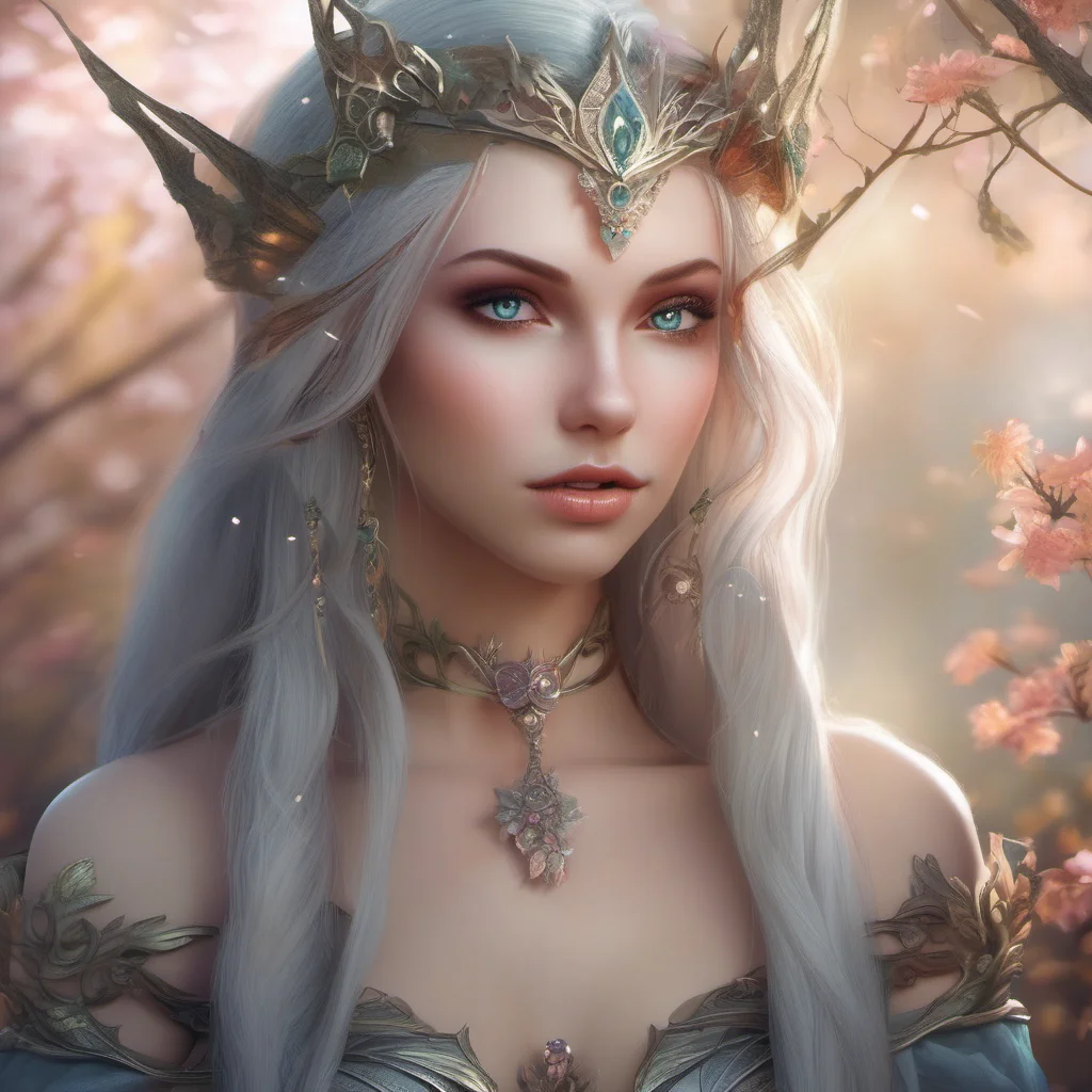 stunning elf beautiful princess portrait captivating fantasy wonderful trending