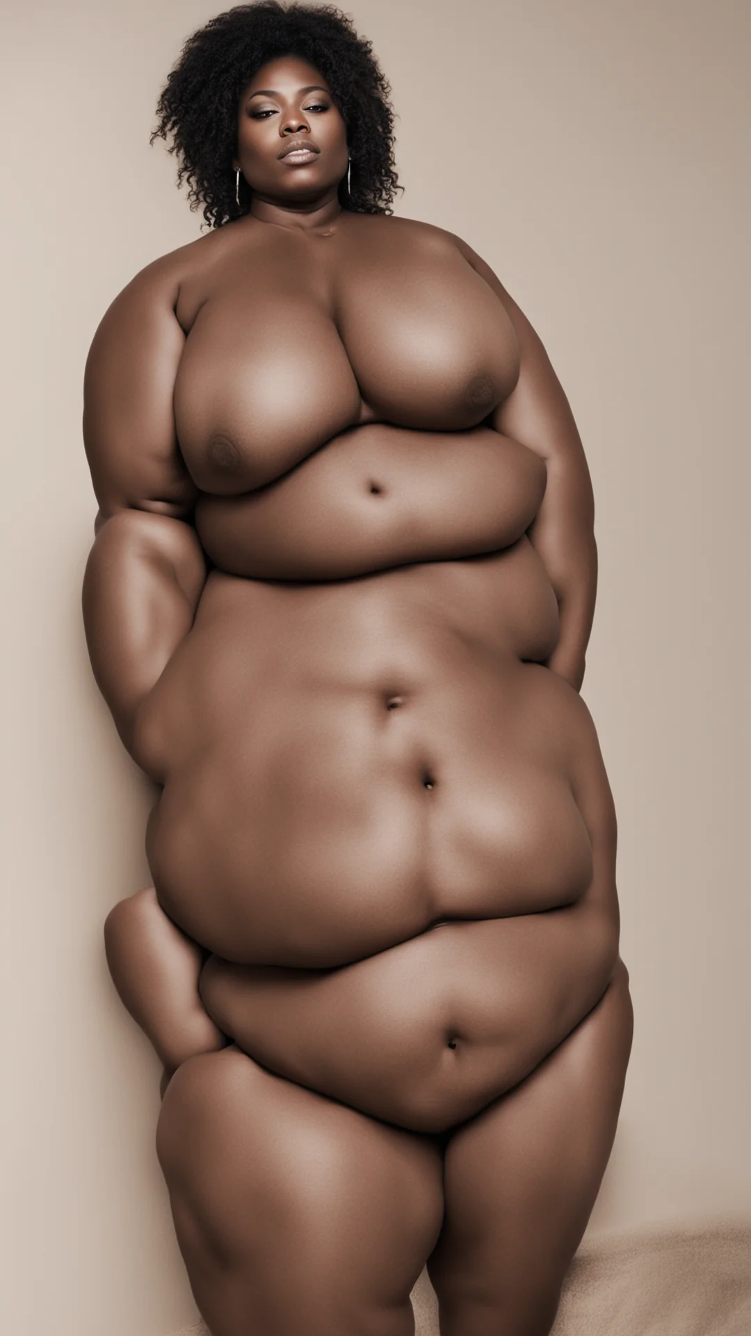 submissive curvy black woman being bred tall