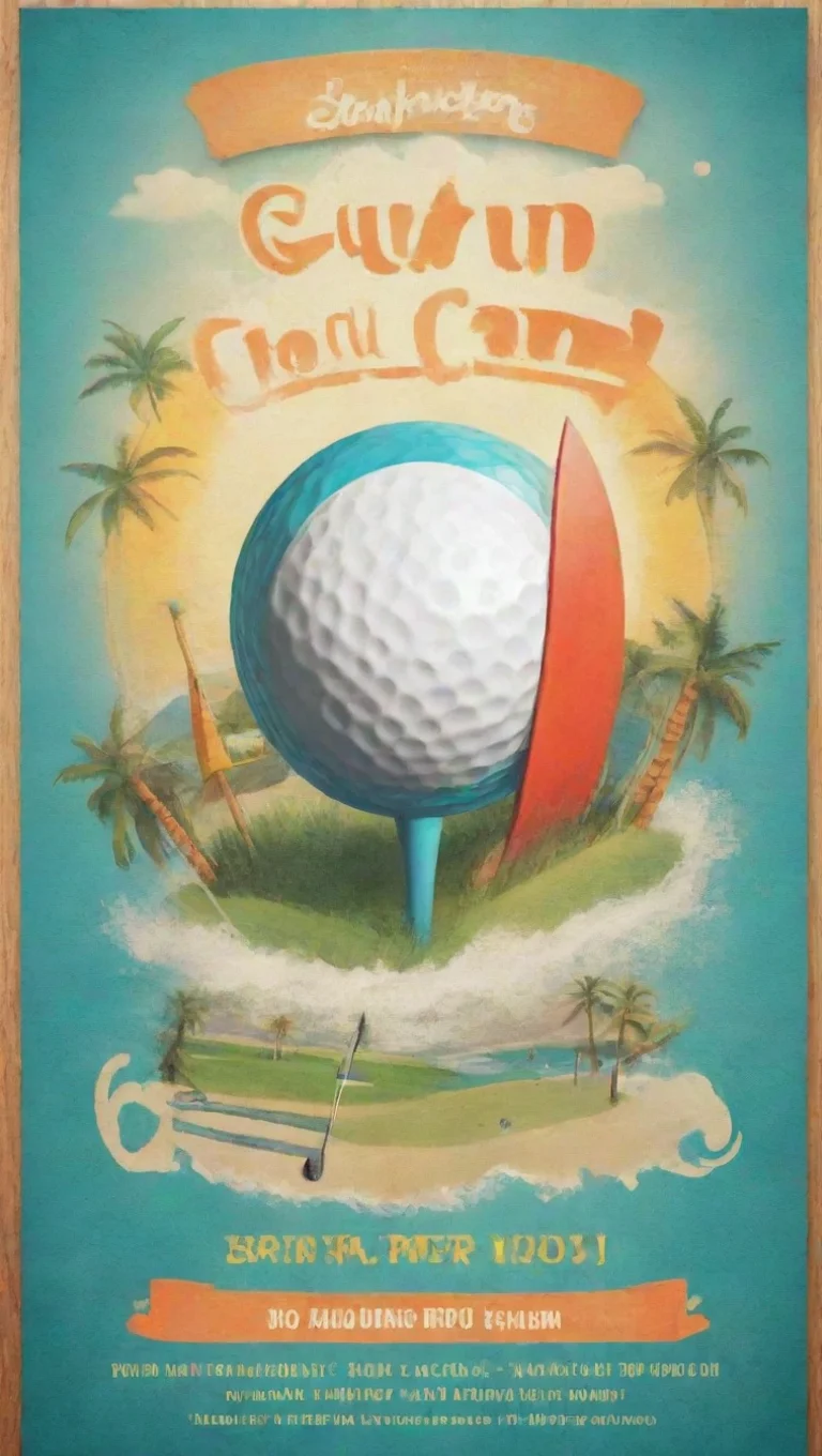 aisummer golf camp flyer surf to turm themed tall