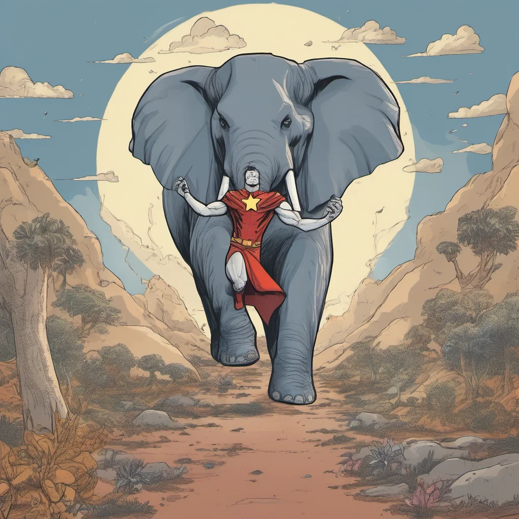 aisuperhero with elephant powers