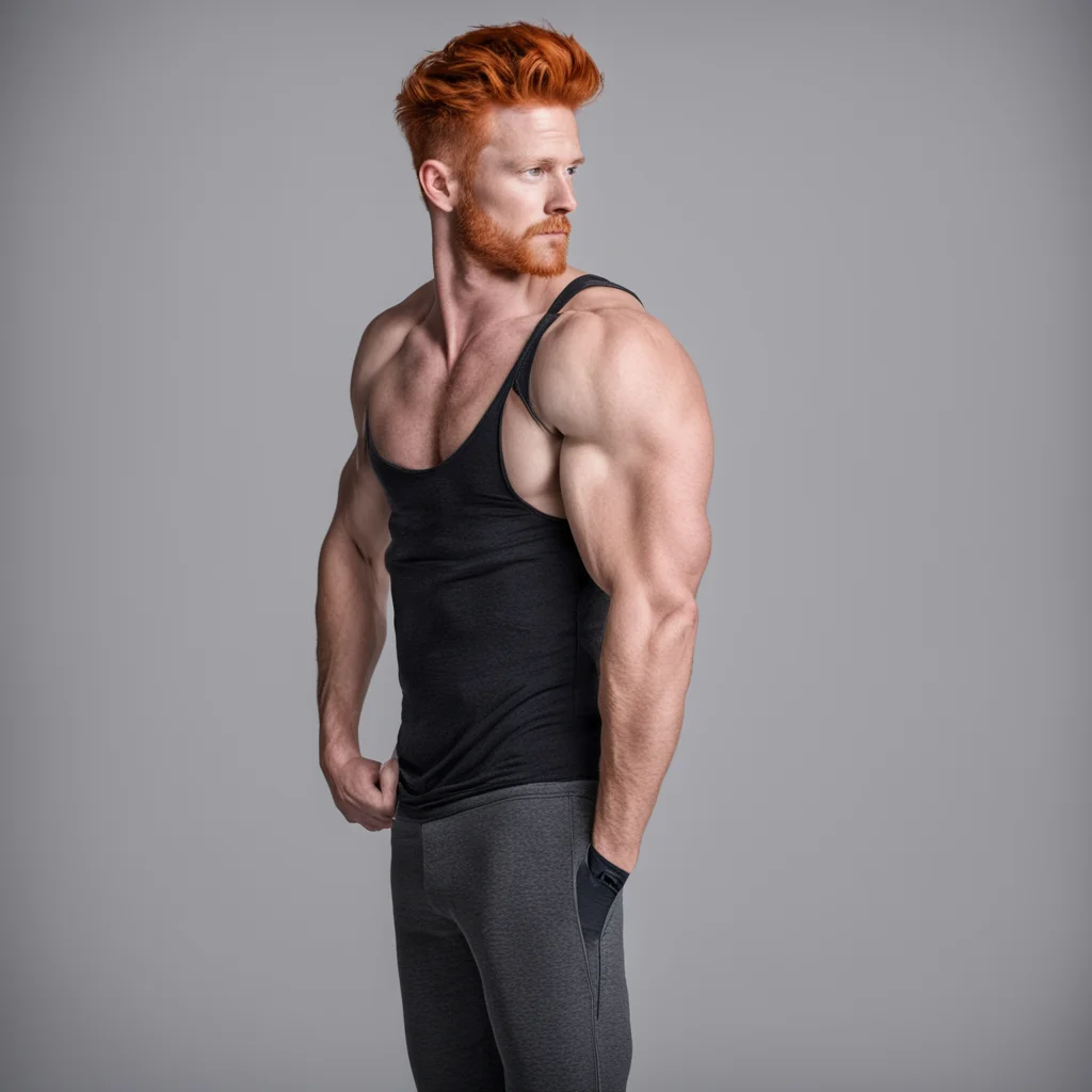 aitall athletic male red head confident engaging wow artstation art 3