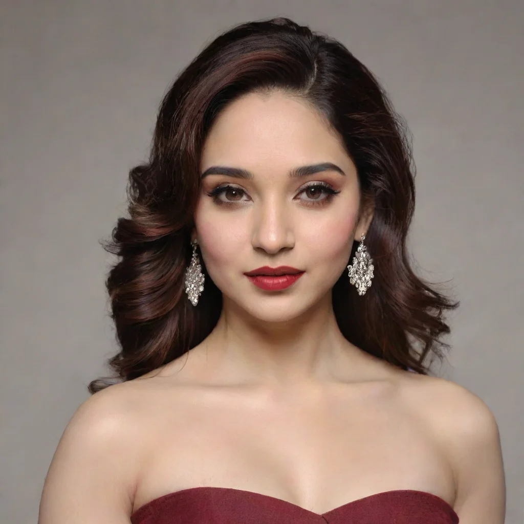 aitamanna bhatia in matte burgundy red lipstick 