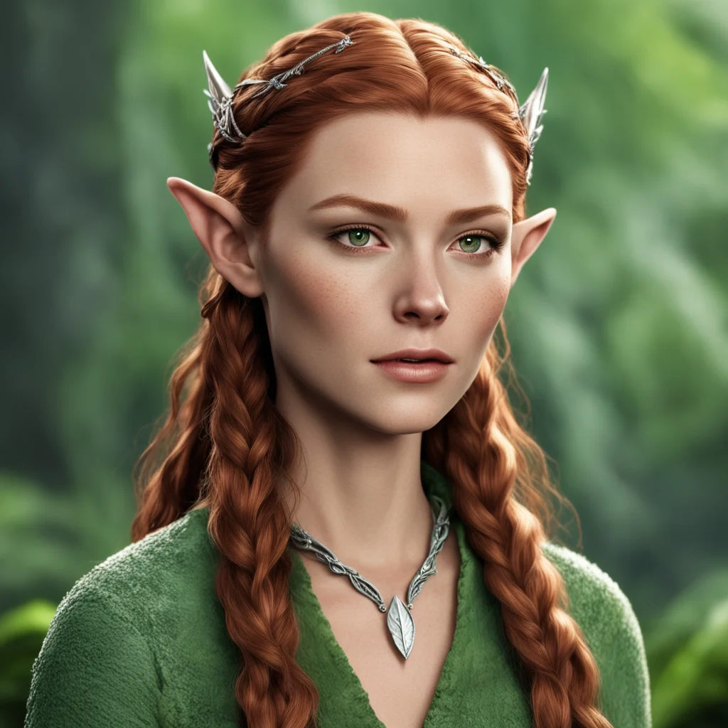 aitauriel with braids wearing silver elvish circlet with diamonds amazing awesome portrait 2