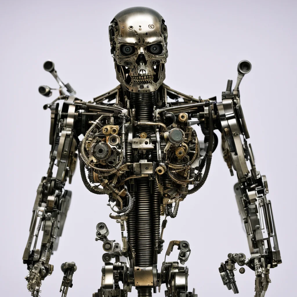 aiterminator made with clock parts amazing awesome portrait 2