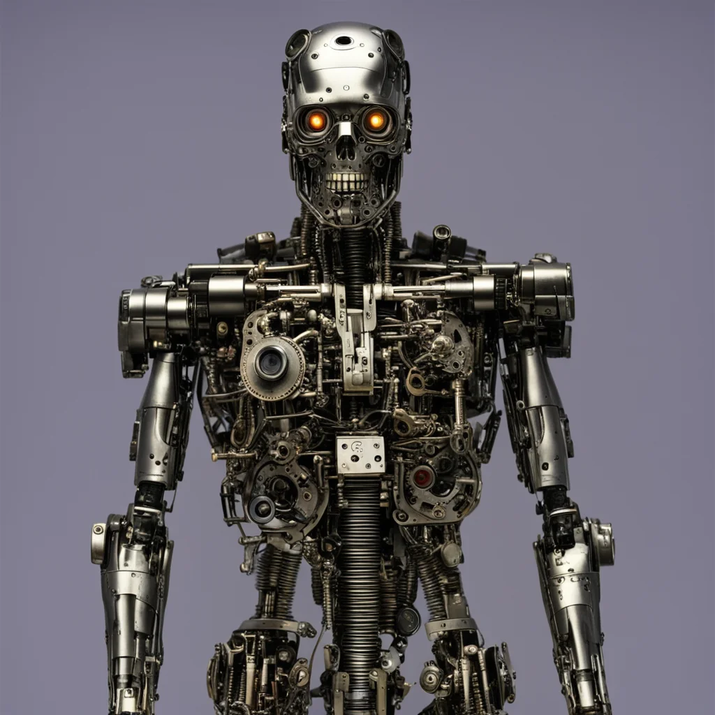 aiterminator made with clock parts