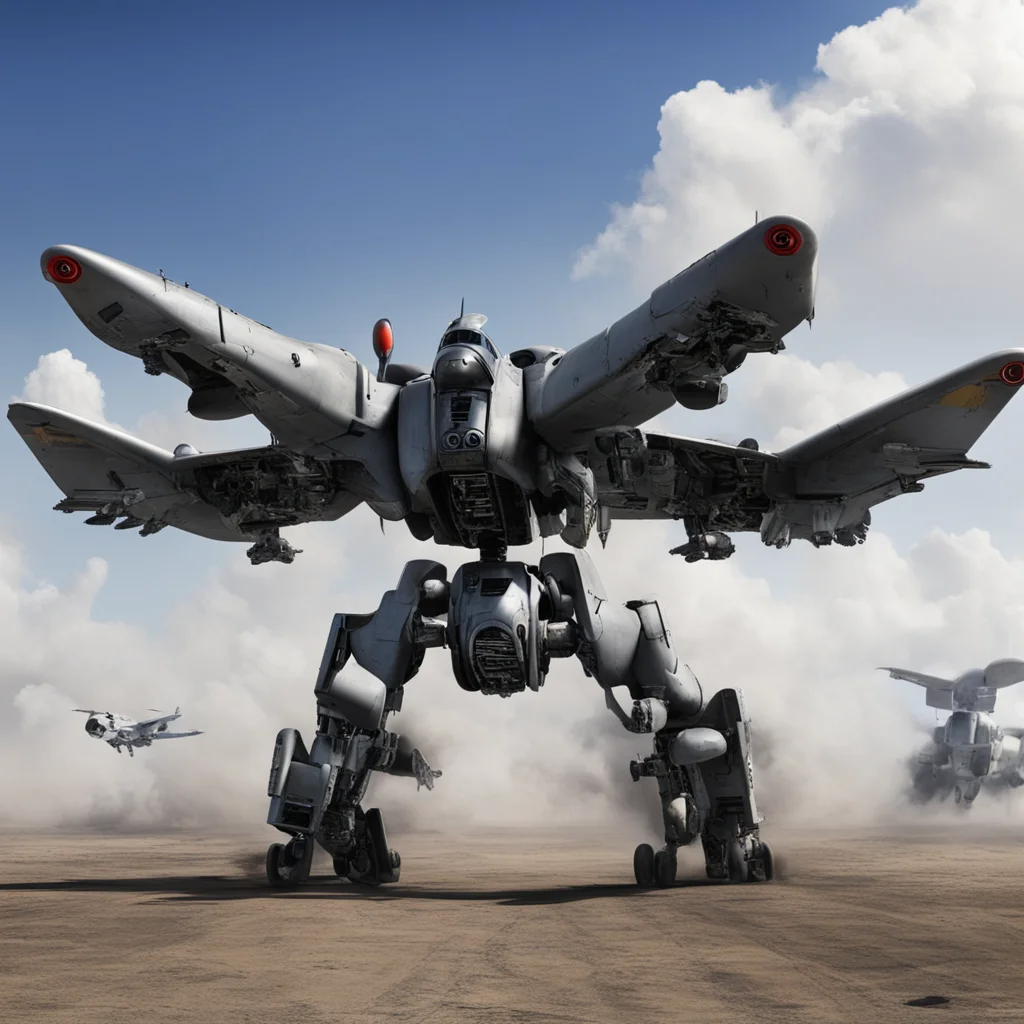 aiterminator transformers robot ww2 german airplanes  amazing awesome portrait 2