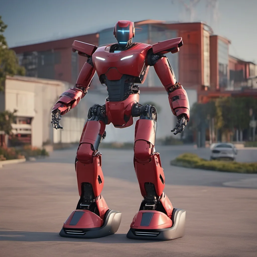 aitesla optimus humanoid robot realistic friendly happy robot screen for face with smiling character epic realistic balancing on one leg  amazing awesome portrait 2