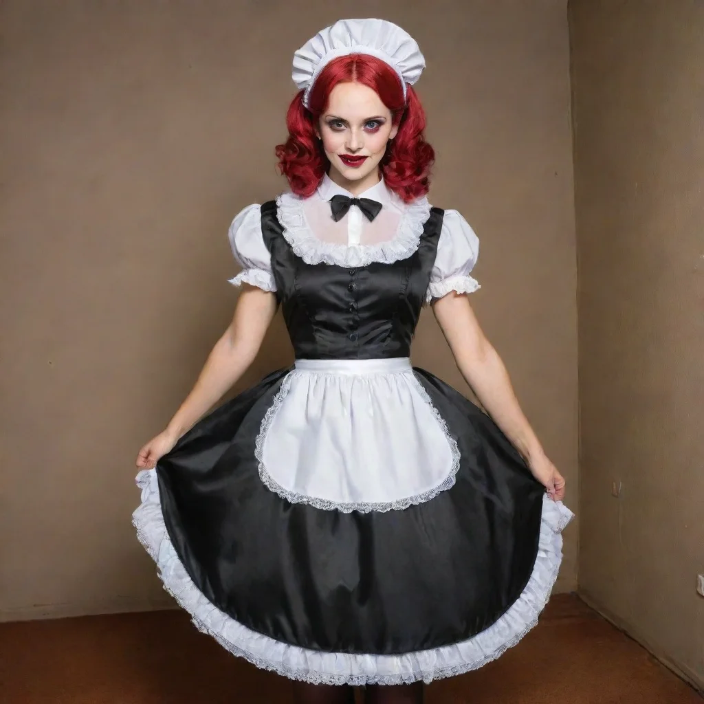 aithe devil dressed as a french maid