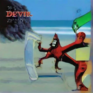 aithe devil on the beach