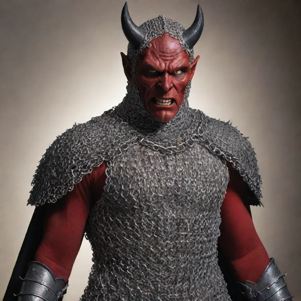 the devil wearing chainmail
