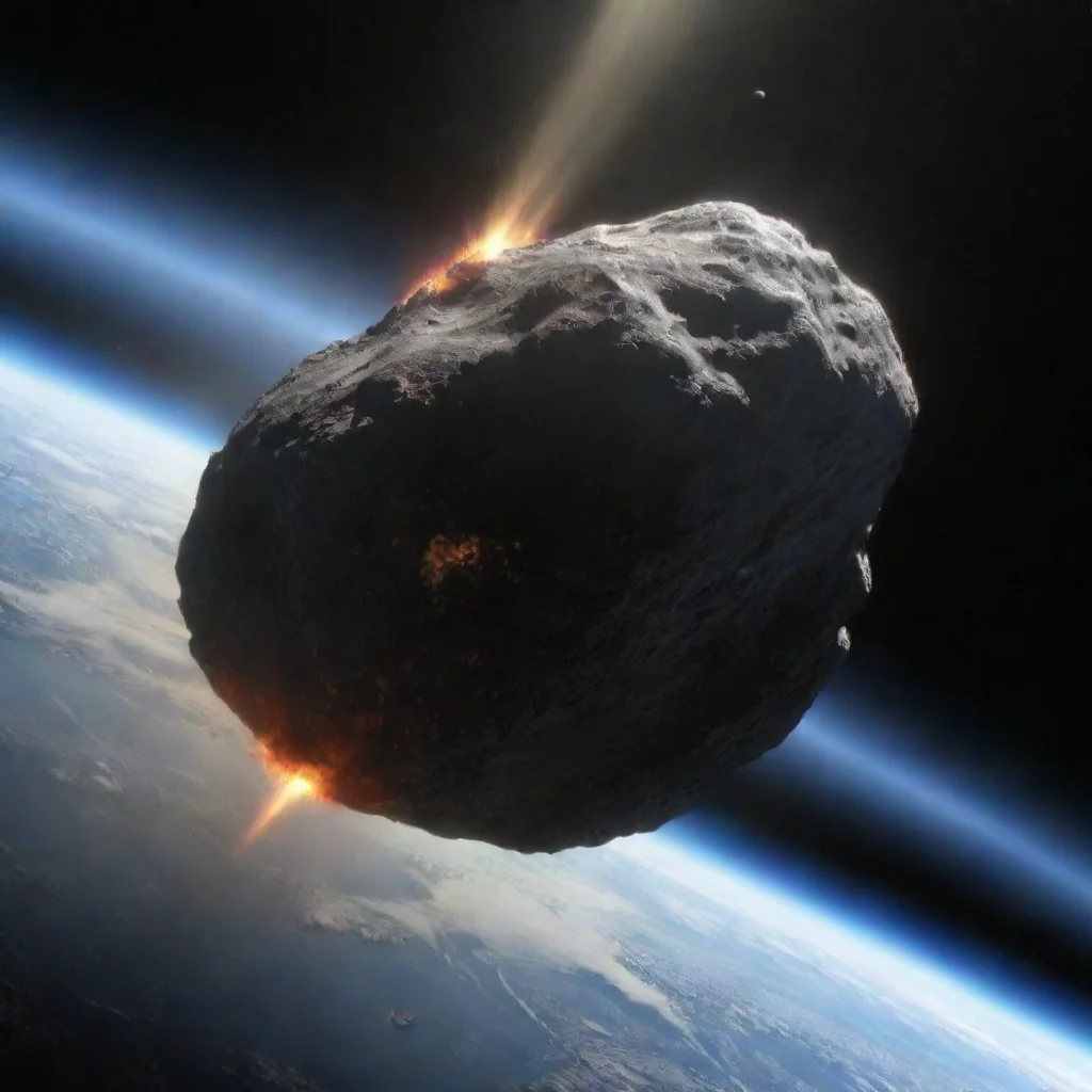 aithe earth hitting by asteroid 