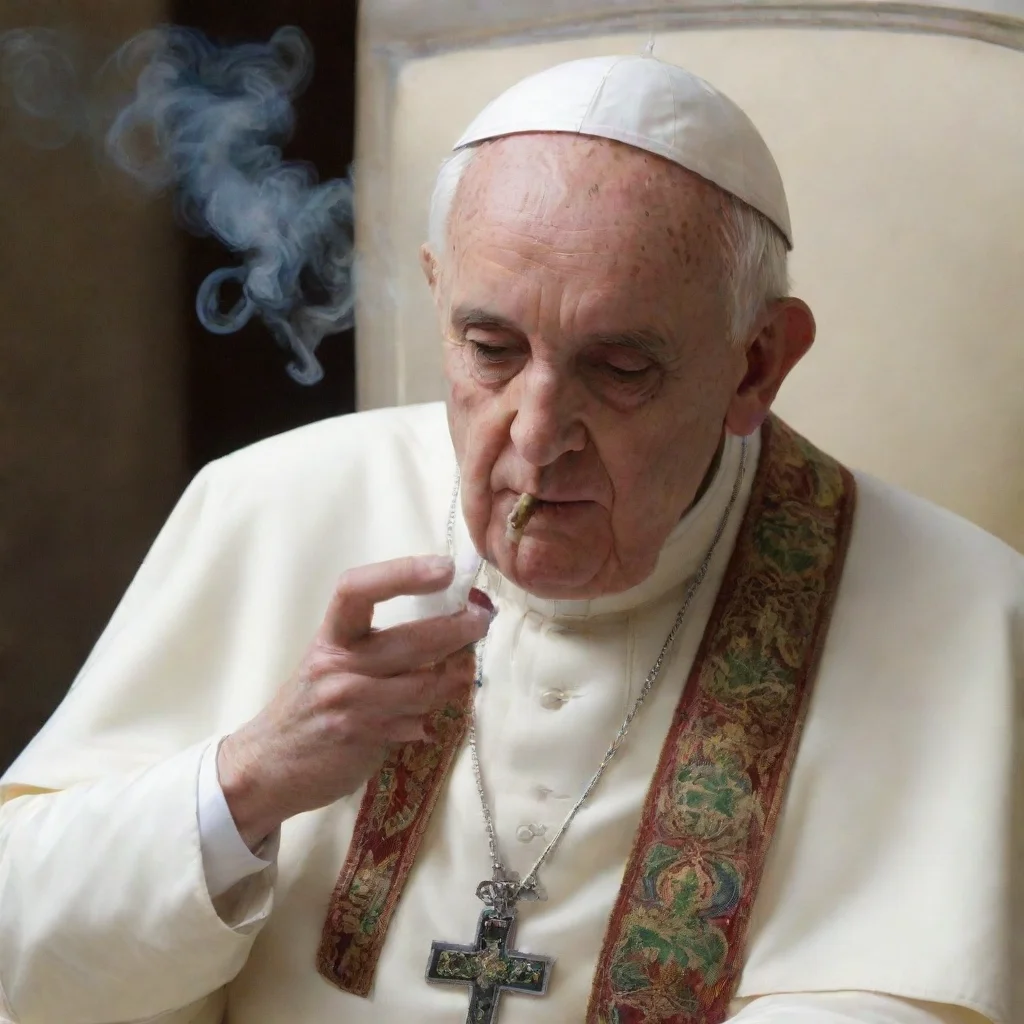 the pope smoking marihuana