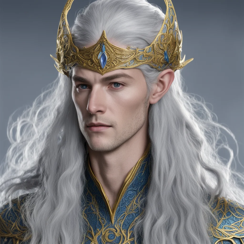 aithingol with elvish circlet confident engaging wow artstation art 3