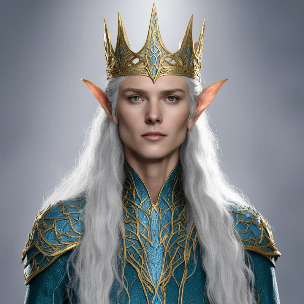 aithingol with elvish crown confident engaging wow artstation art 3