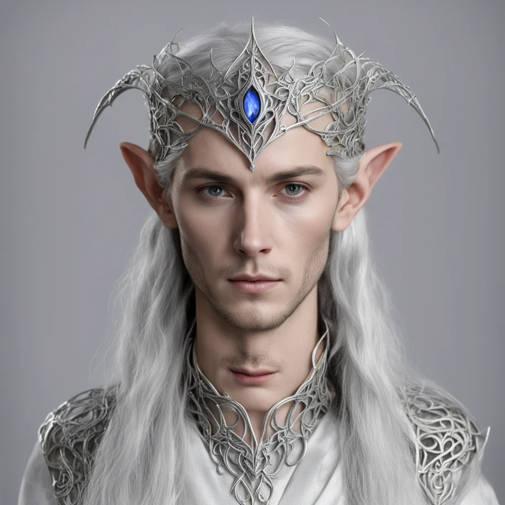 aithingol with silver sindar elvish circlet