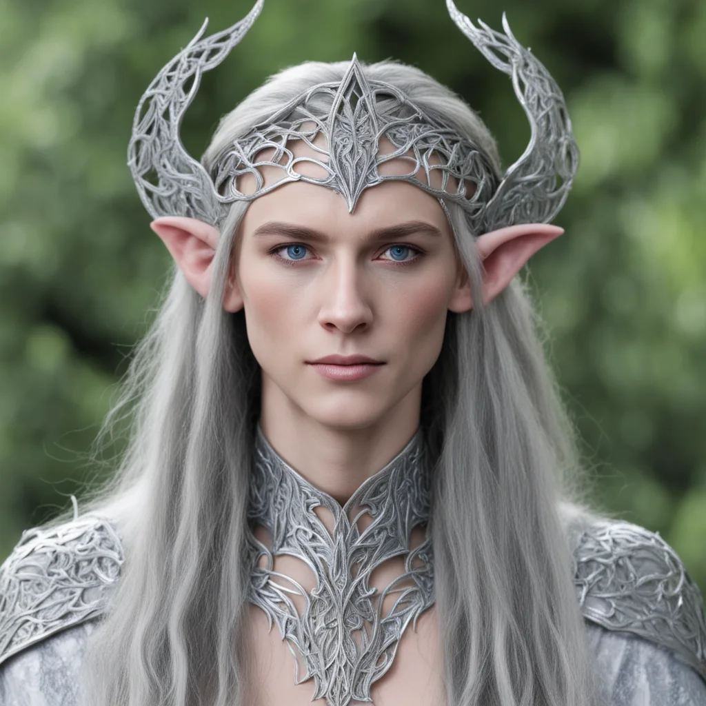 thingol with silver wood elf circlet good looking trending fantastic 1