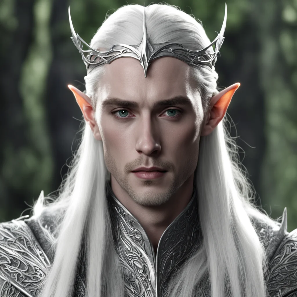 thranduil wearing light weight silver elven circlet  good looking trending fantastic 1