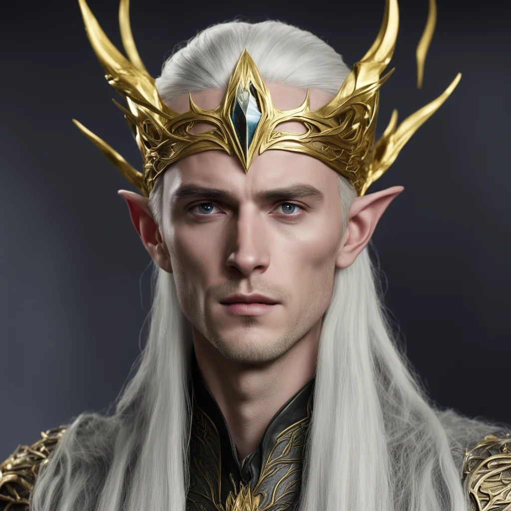 thranduil with gold wood elf circlet good looking trending fantastic 1