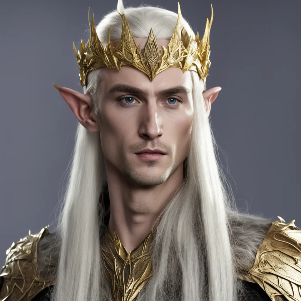 thranduil with gold wood elf circlet