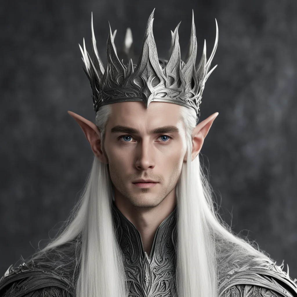 thranduil with silver wood elf crown good looking trending fantastic 1