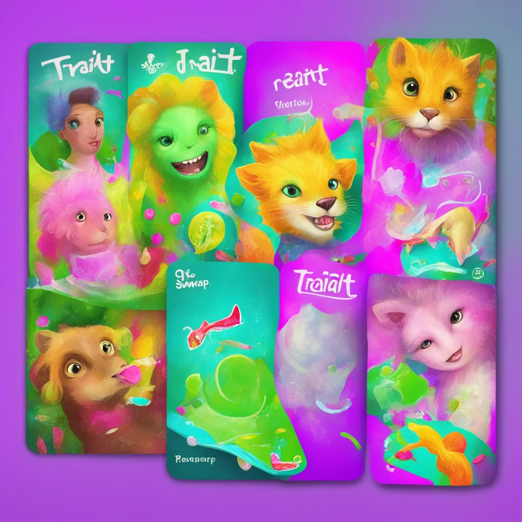 aitrait swap card game  confident engaging wow artstation art 3