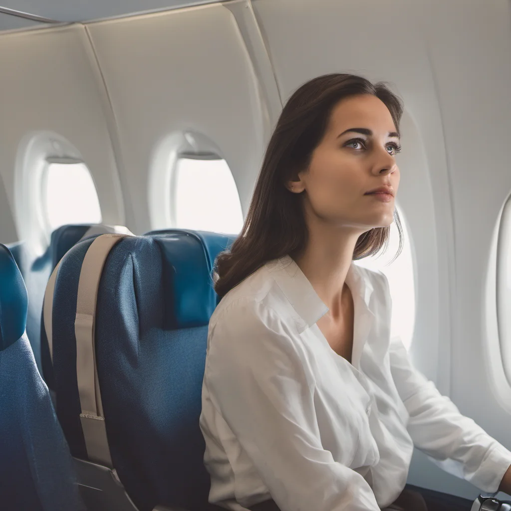 aitravelling woman on plane  amazing awesome portrait 2