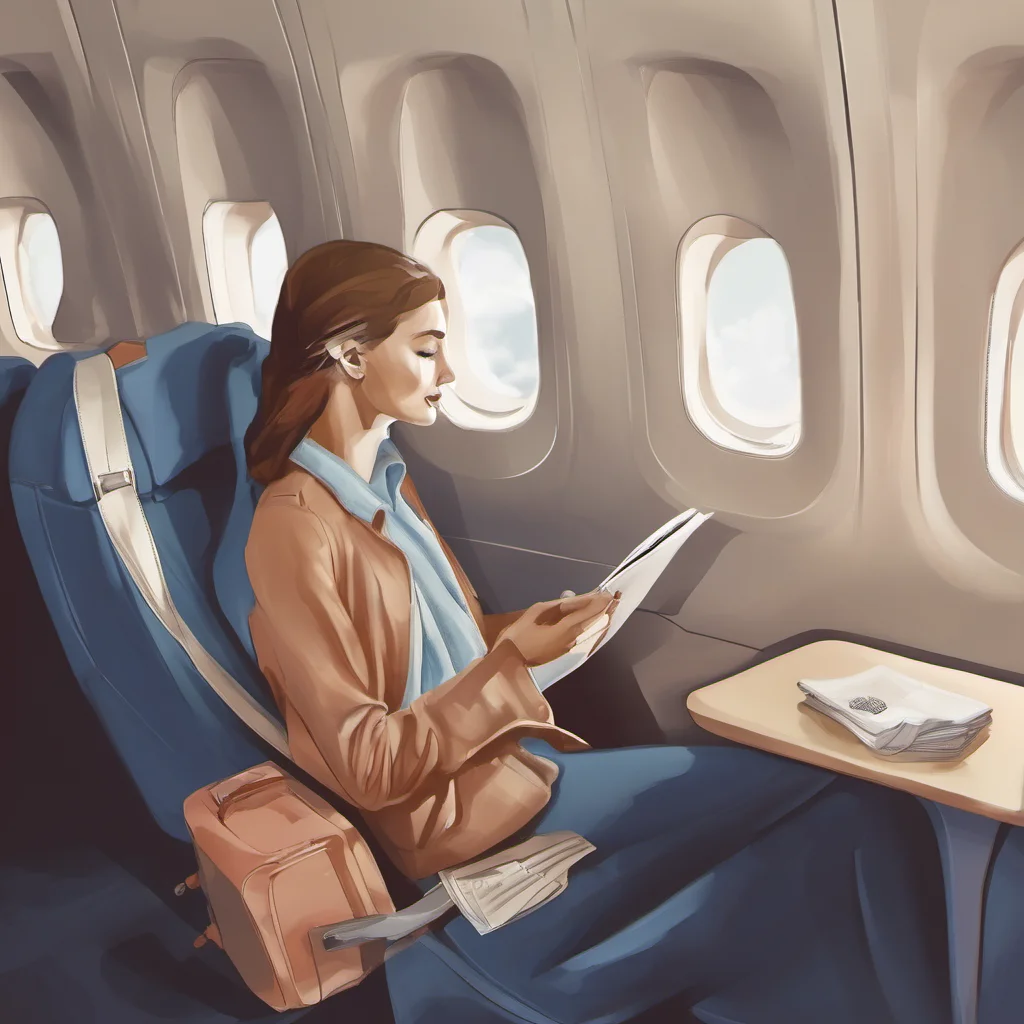 aitravelling woman on plane  good looking trending fantastic 1