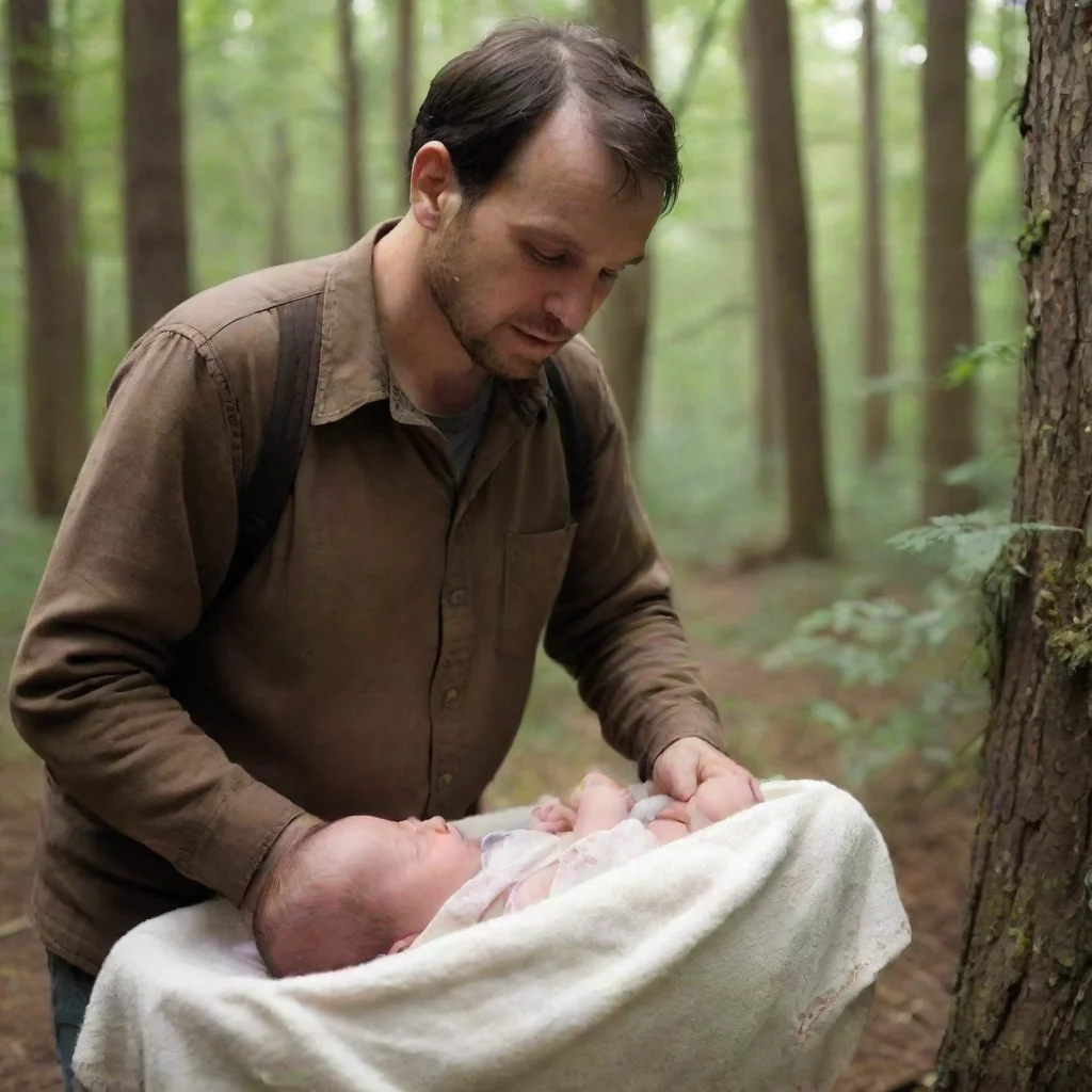 aitrending  man leaving a newborn baby in the woods good looking fantastic 1
