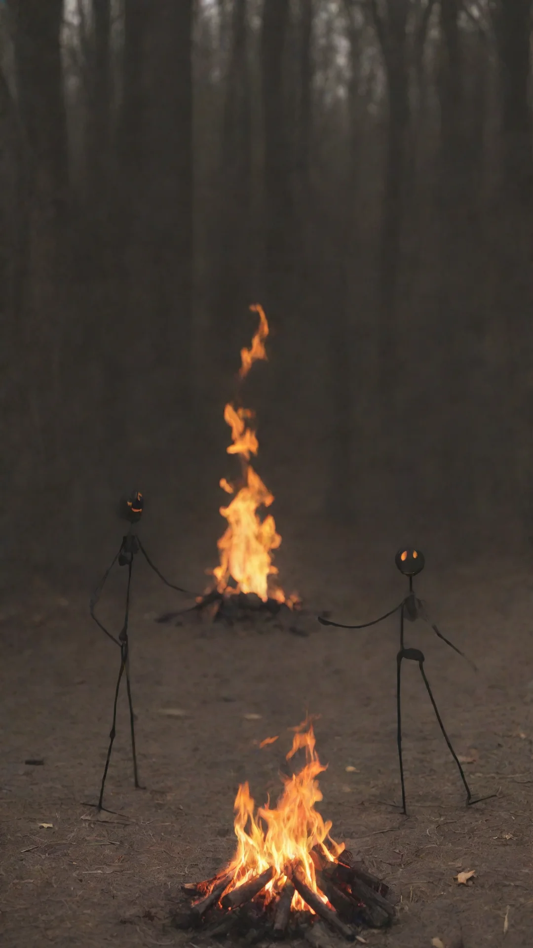 aitrending 3 stickman around a fire good looking fantastic 1 tall