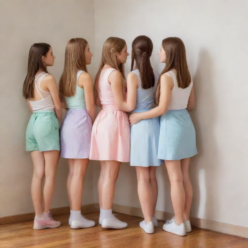 aitrending 4 girls facing the corner good looking fantastic 1