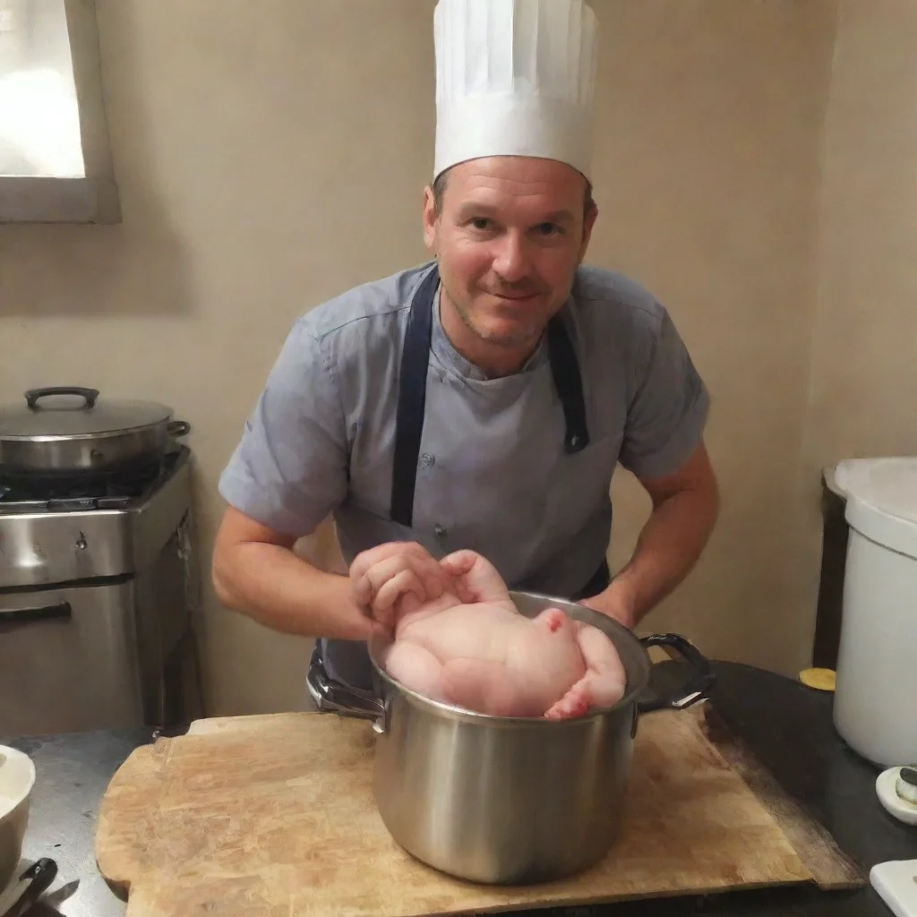 aitrending a chef cooking a newborn baby in a pot good looking fantastic 1