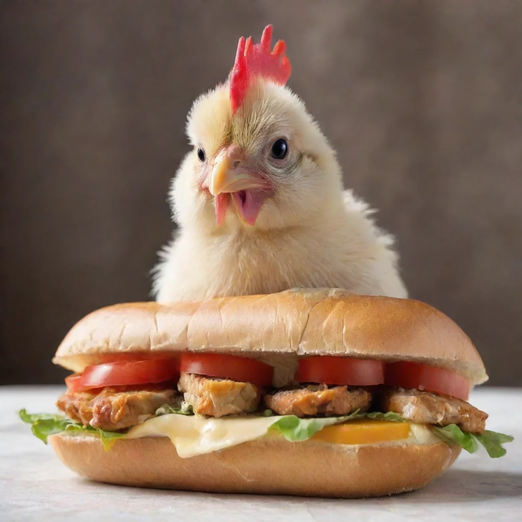 aitrending a chicken in a sandwich  good looking fantastic 1