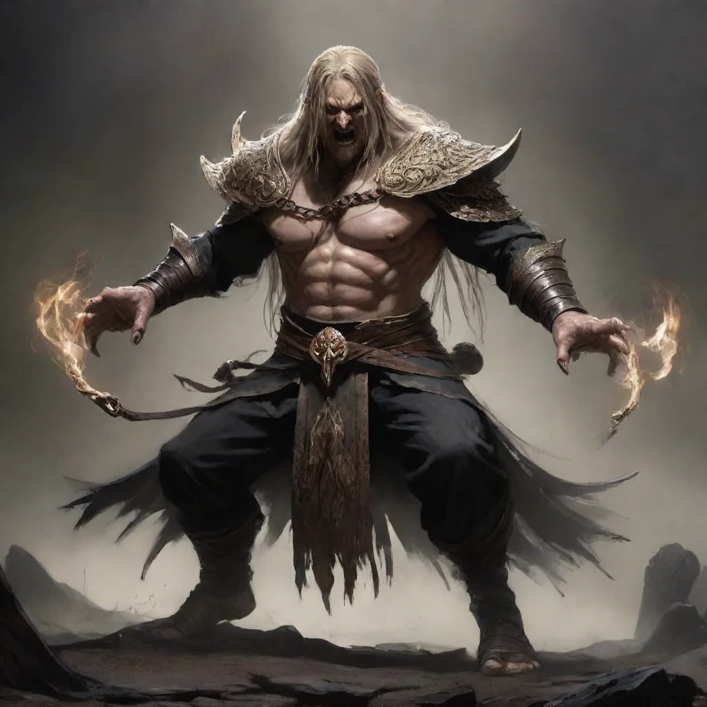aitrending a concept art piece of an elden ring boss character in a menacing fighting pose by christian angel trending on artstatio good looking fantastic 1