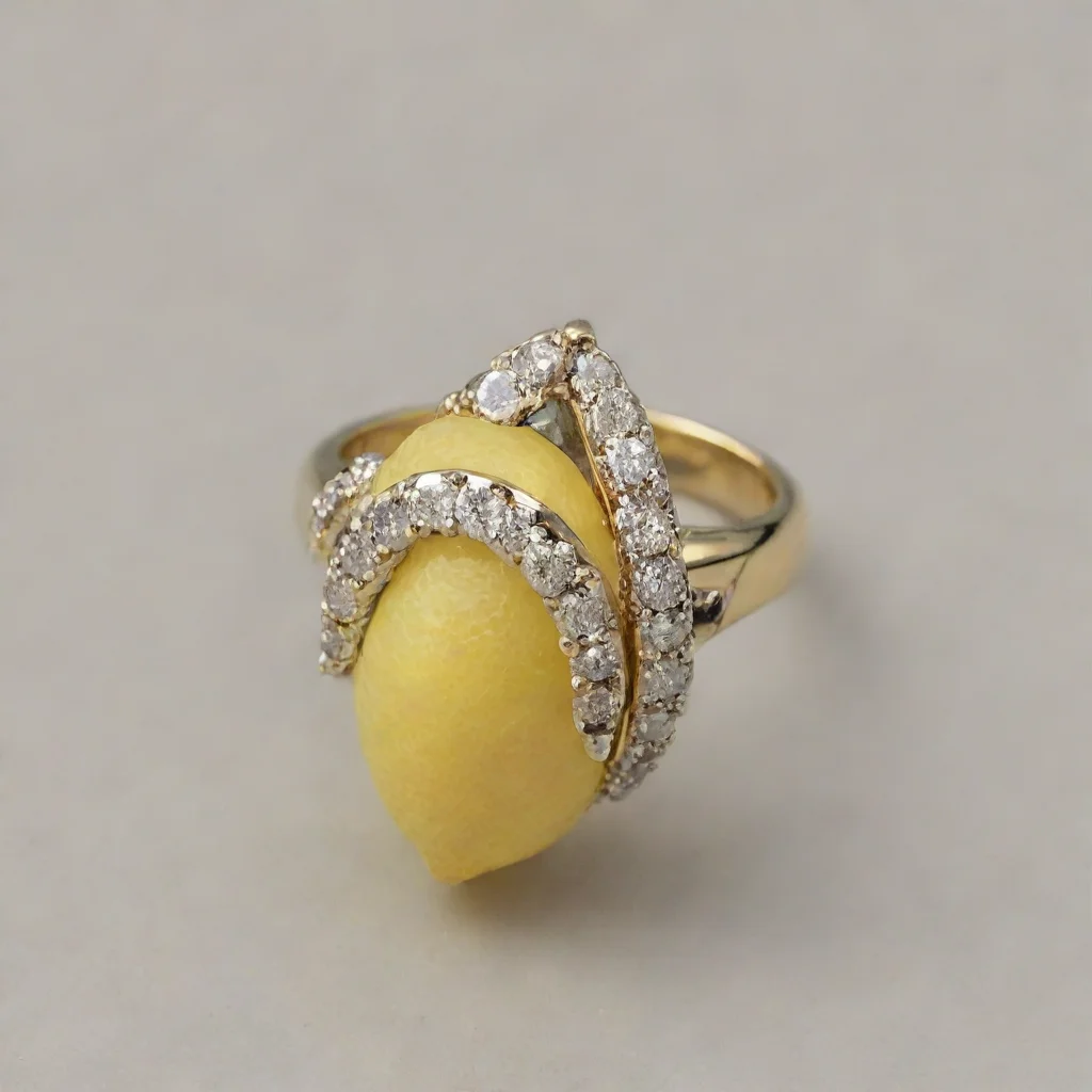 trending a finger ring lemon with dimond good looking fantastic 1