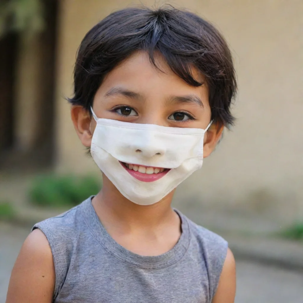 trending a kid with a smiling mask good looking fantastic 1