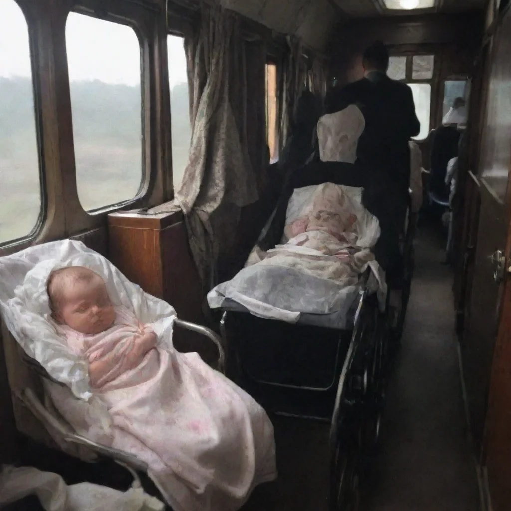 aitrending a man leaving a newborn baby in a buggy on a haunted train good looking fantastic 1