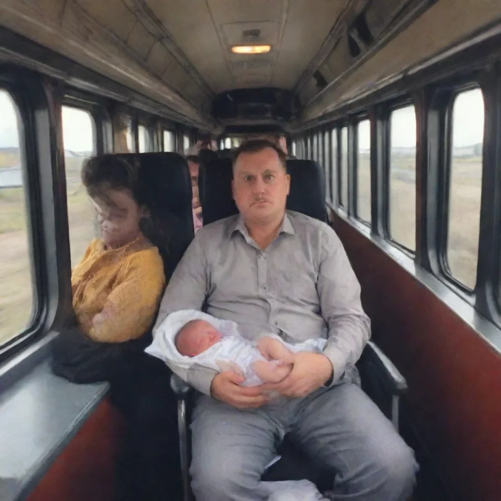 aitrending a man leaving a newborn baby in a buggy on a scary train good looking fantastic 1