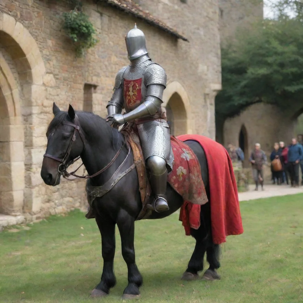 aitrending a medieval knight on a modern holiday good looking fantastic 1