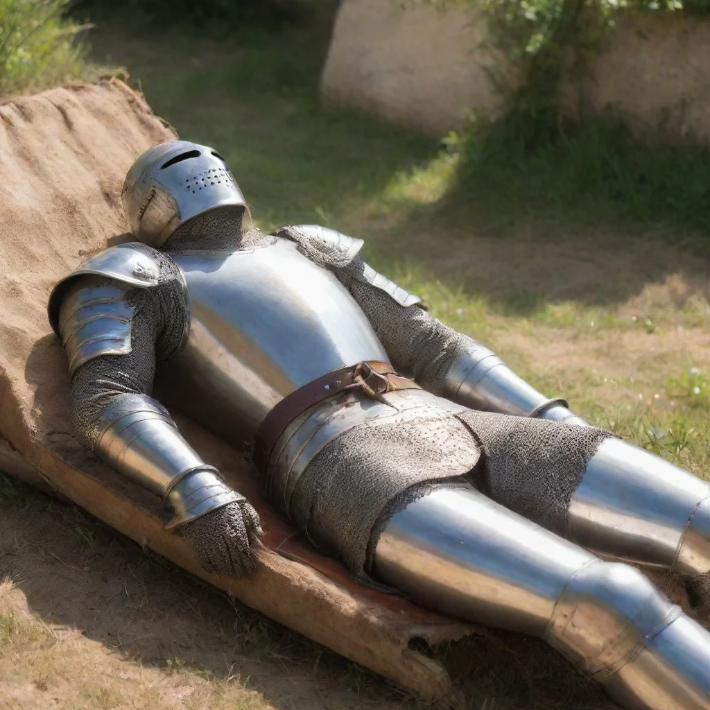aitrending a medieval knight sunbaking good looking fantastic 1