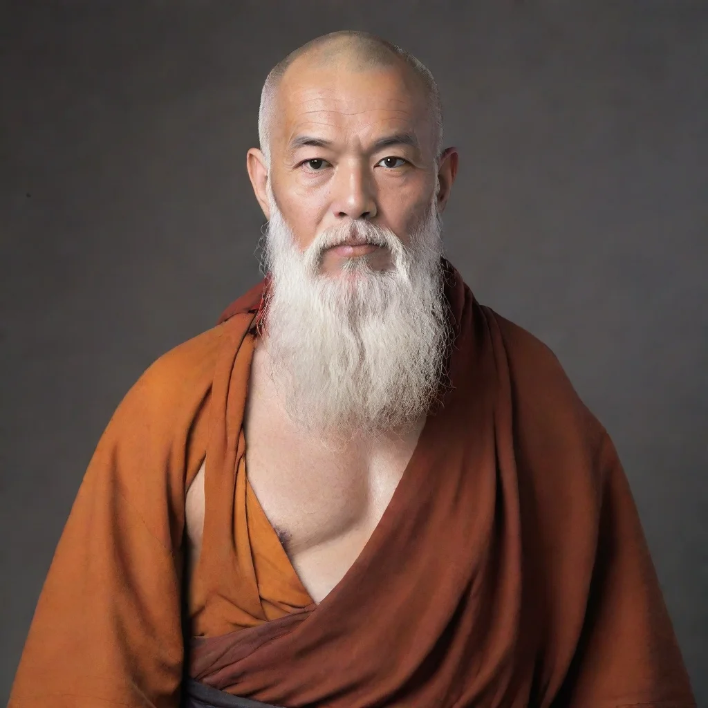 aitrending a monk with white beard and beabear chest good looking fantastic 1