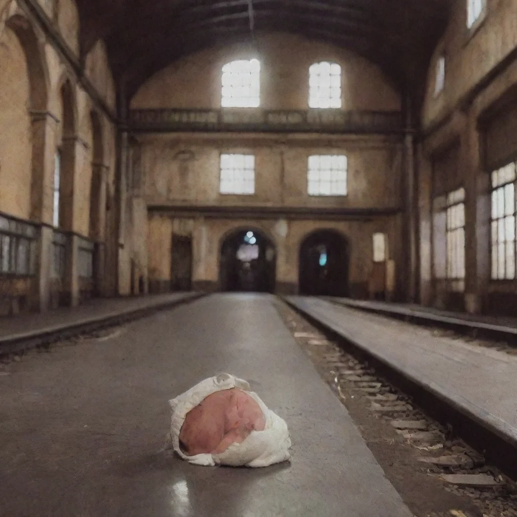 trending a newborn baby in a haunted train station good looking fantastic 1